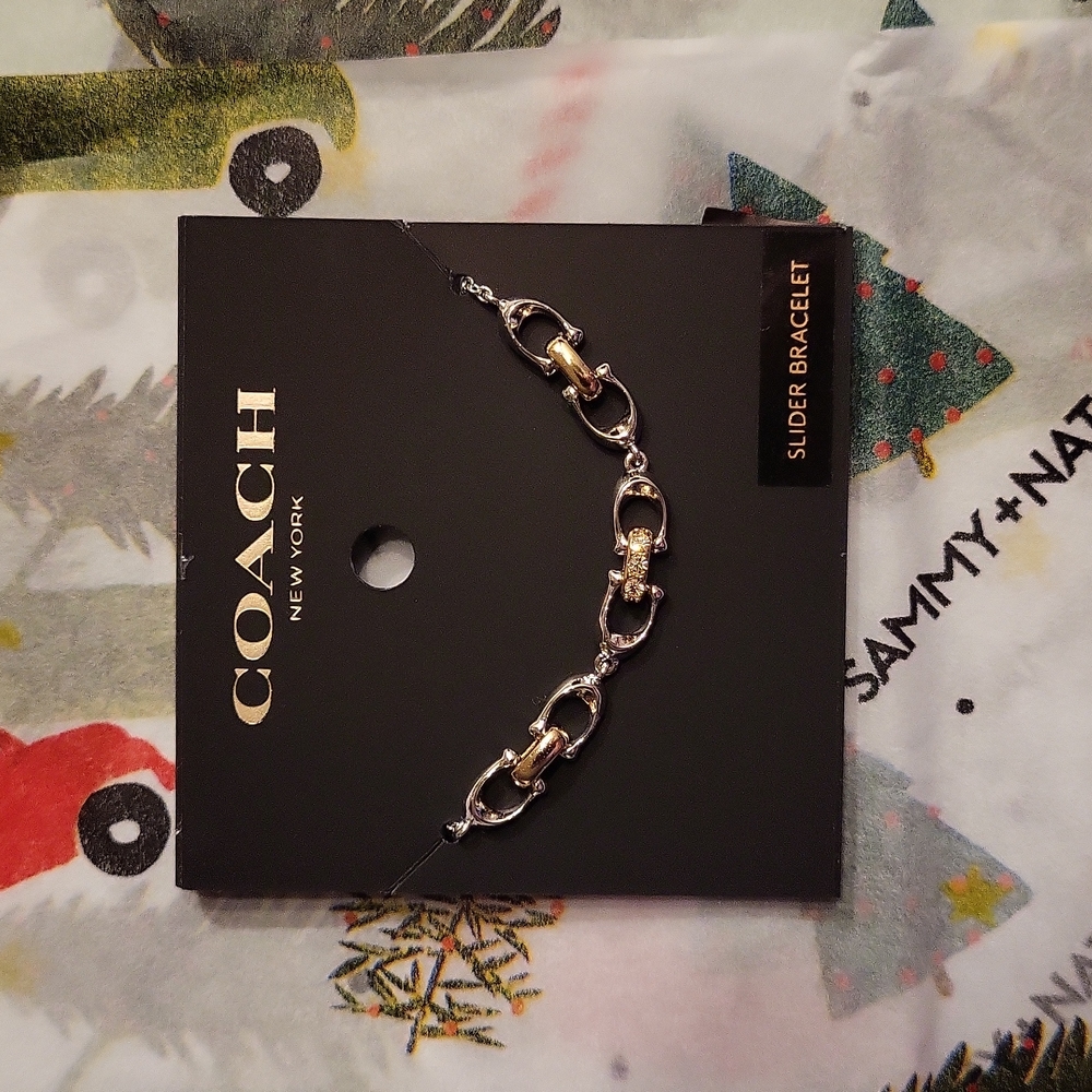 Coach slider bracelet